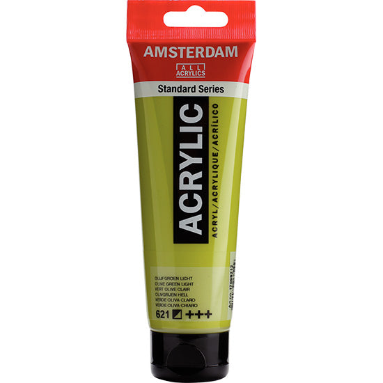 Acrylique amsterdam  vert olive clair - 120ml