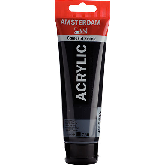 Acrylique amsterdam  noir oxyde - 120ml
