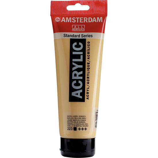 Acrylique amsterdam  jaune de naples foncé - 250ml