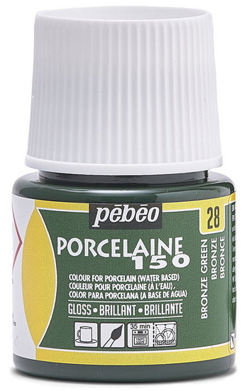 Peinture porcelaine - porcelaine 150 - 45ml - vert bronze