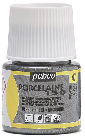 Peinture porcelaine - porcelaine 150 - 45ml - etain