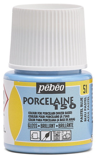 Porcelain paint - porcelaine 150 - 45ml - pastel blue