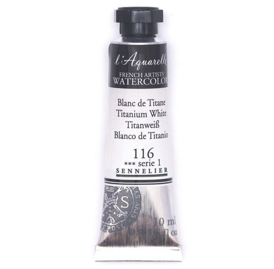 Aquarelle tube - 10ml - blanc de titane - s1