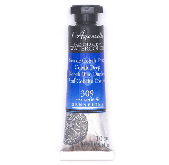 Aquarelle tube - 10ml - bleu cobalt fonce - s4