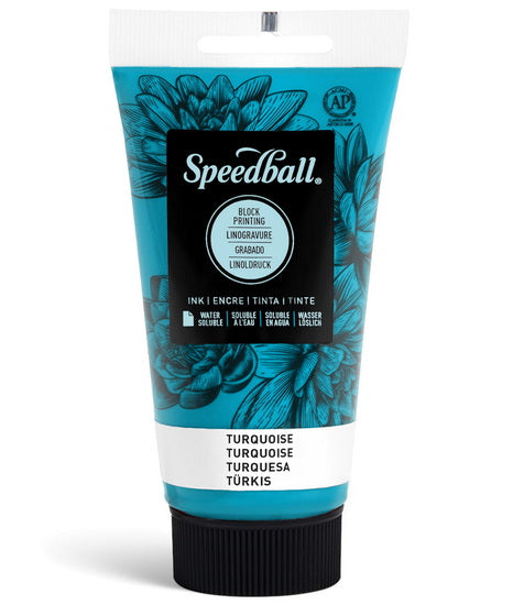 Linocut ink - turquoise - 8oz