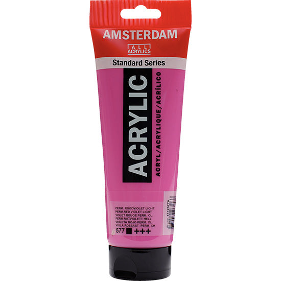 Acrylique amsterdam  violet rouge permanent clair - 250ml