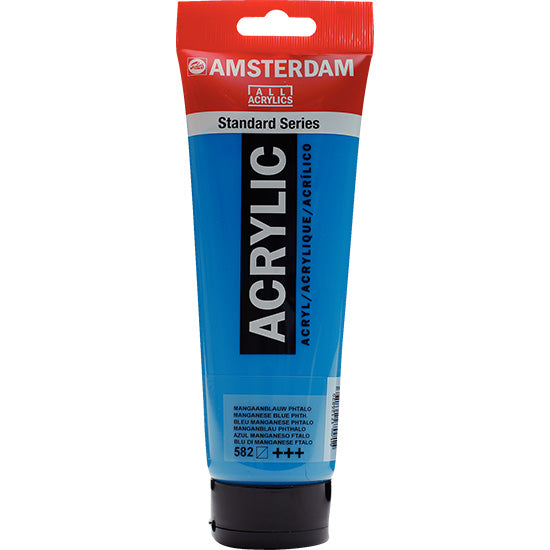 Acrylique amsterdam  bleu manganèse phtalo - 250ml