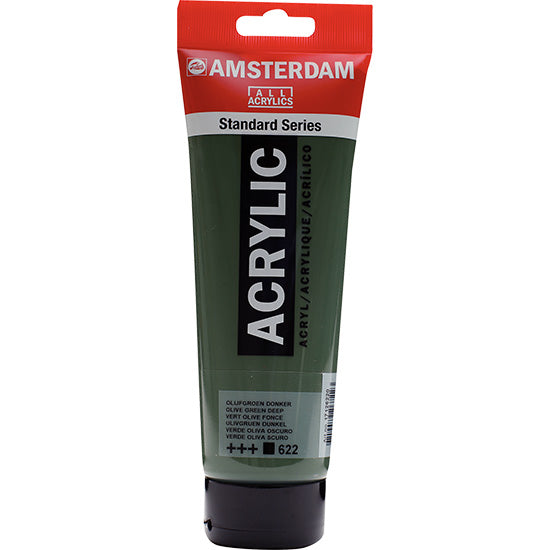 Acrylique amsterdam  vert olive foncé - 250ml