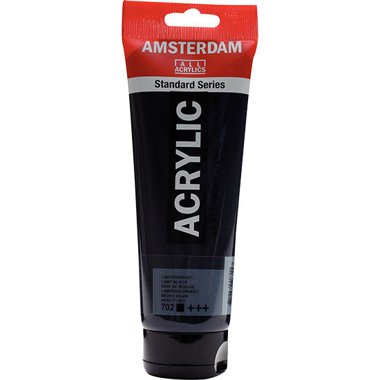 Acrylique amsterdam  noir de bougie - 250ml