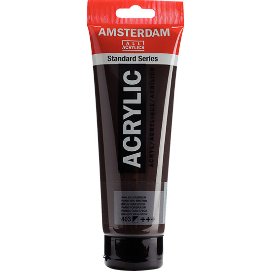 Acrylique amsterdam  brun van dyck - 250ml