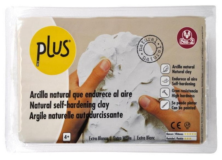 Argile sans cuisson plus - extra blanc - 1 kilogram
