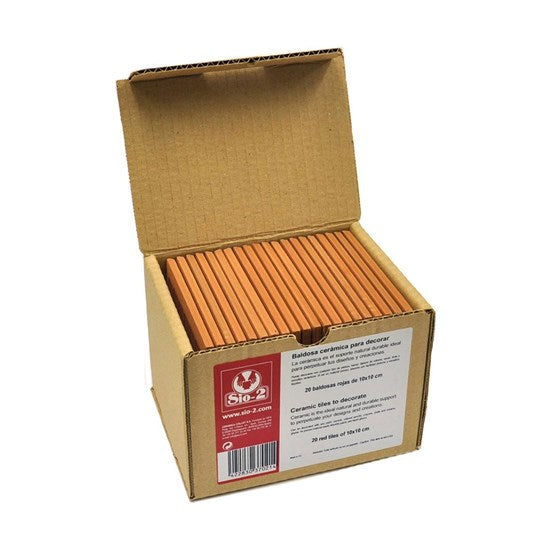 20-Piece Ceramic Tile Set - 10 x 10 cm