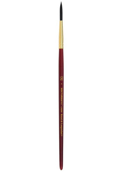 Nocturna Brush Short Handle Script Liner #4