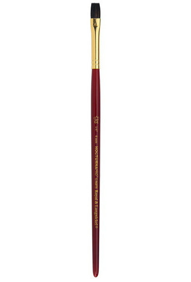 Nocturna Brush Short Handle Flat Wash 1/4"