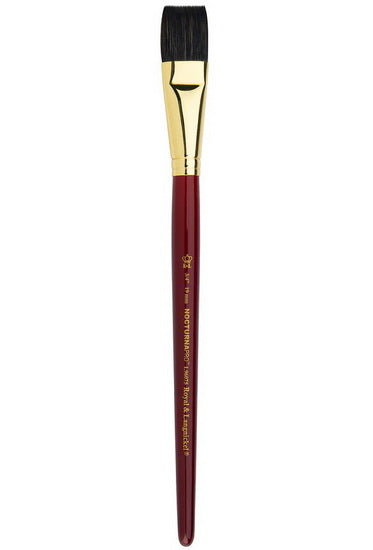 Nocturna Brush Short Handle Flat Wash 3/4"