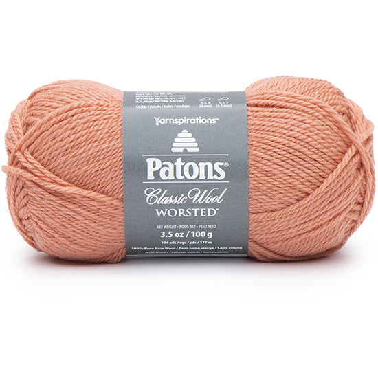 Classic wool yarn #4 - 100g - coral peach