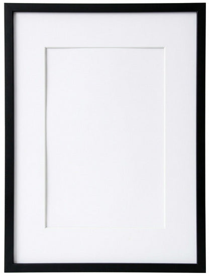 Cadre photo en bois noir - 9x12po pp 5x7po