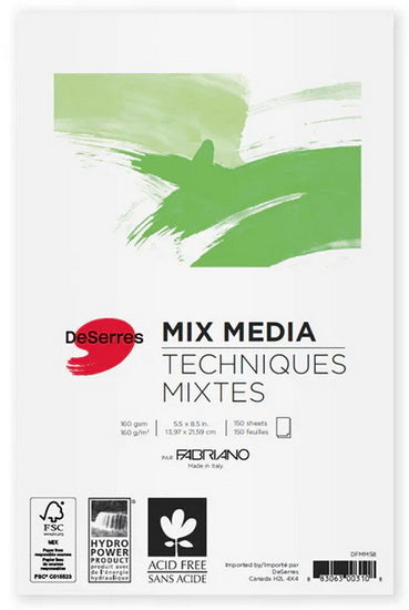 Mixed media pad - 150gsm - 5.5x8.5in (150s)