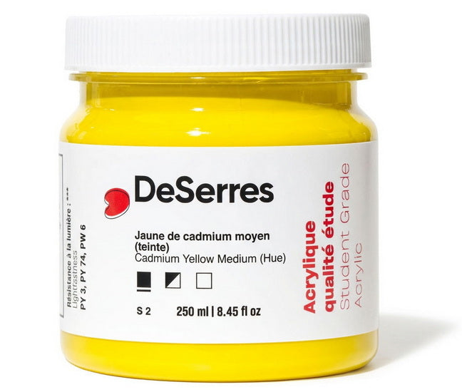 Student Acrylic Cadmium Yellow Medium Hue - 250ml