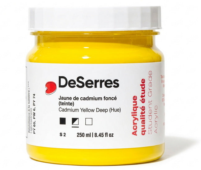Student Acrylic Cadmium Yellow Deep Hue - 250ml