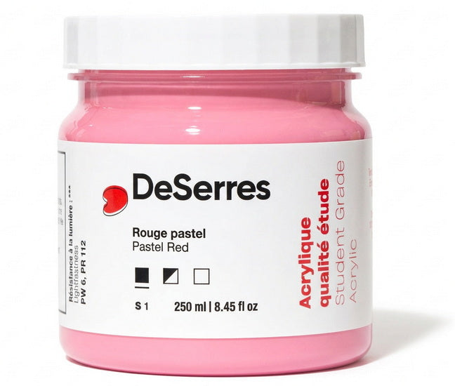 Student Acrylic Pastel Red - 250ml