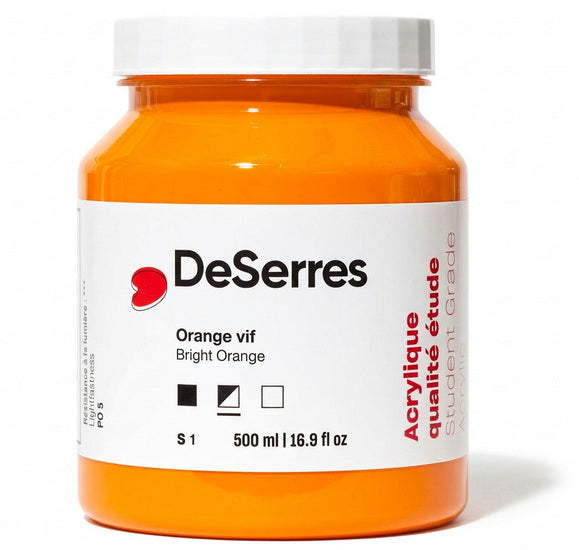 Student Acrylic Bright Orange - 500ml