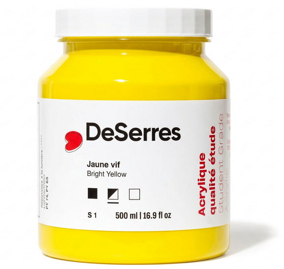 Student Acrylic Bright Yellow - 500ml