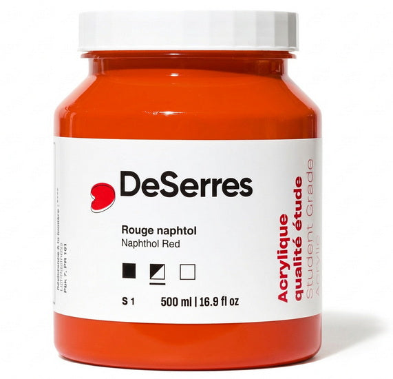 Student Acrylic Naphthol Red - 500ml