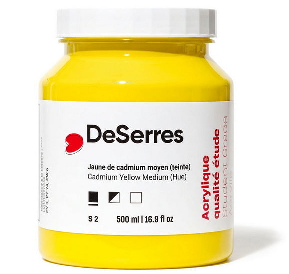Student Acrylic Cadmium Yellow Medium Hue - 500ml