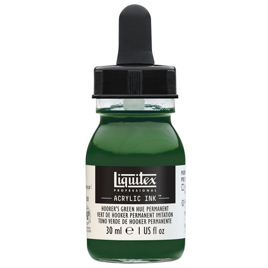 Acrylic Ink Hooker Green Hue Permanent - 30ml