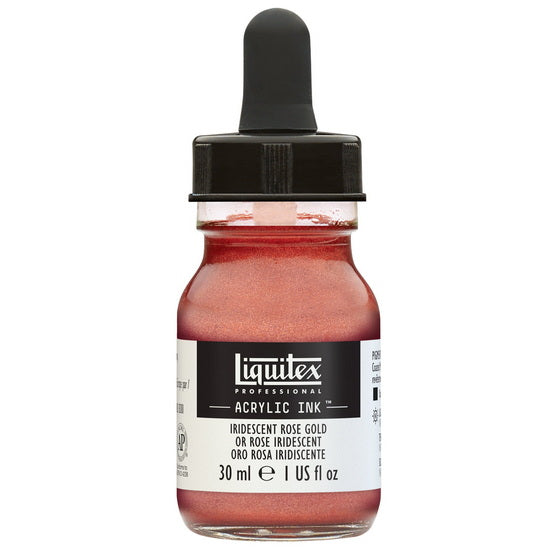 Encre acrylique or rose iridescent - 30ml
