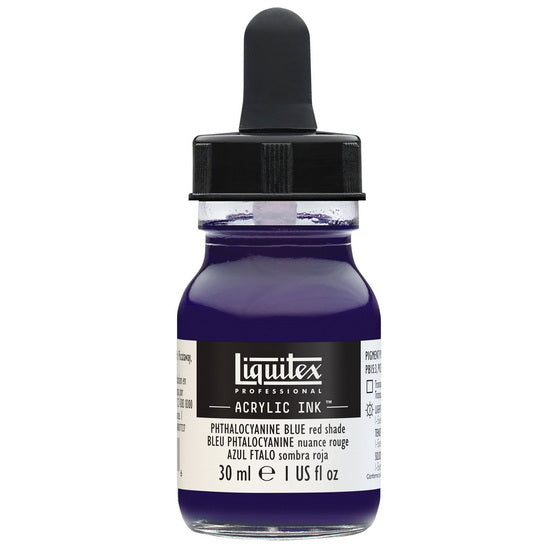 Acrylic Ink Phthalocyanine Blue Red Shade- 30ml