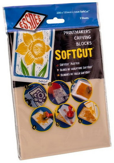 Set of 2 Softcut Sheets 3mm - 20X15cm