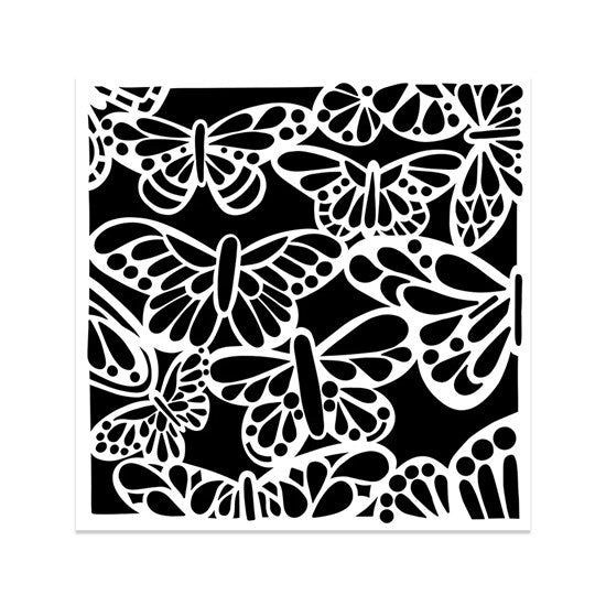 Stencil  Butterflies- 6X6"
