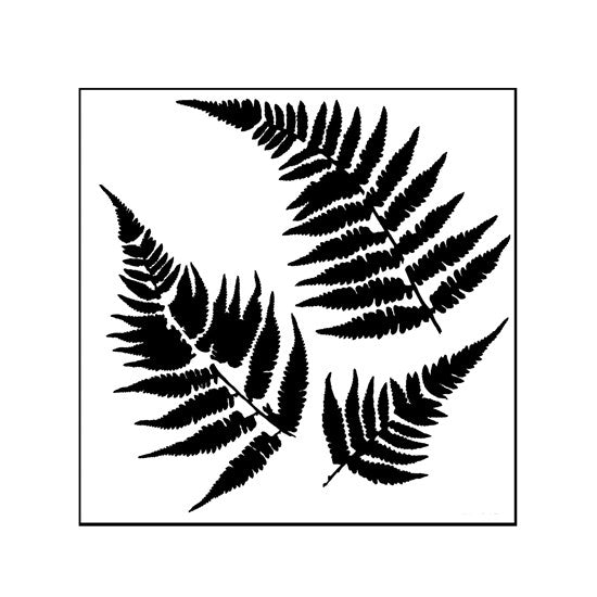 Stencil  Ferns- 6X6"