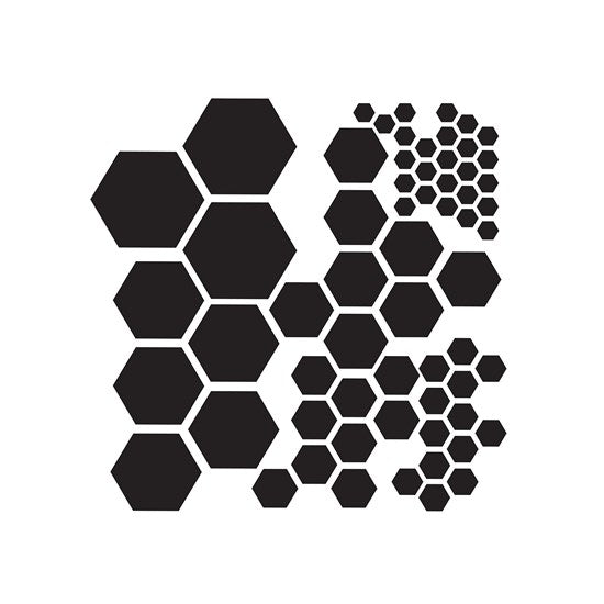 Stencil  Hexagon- 6X6"