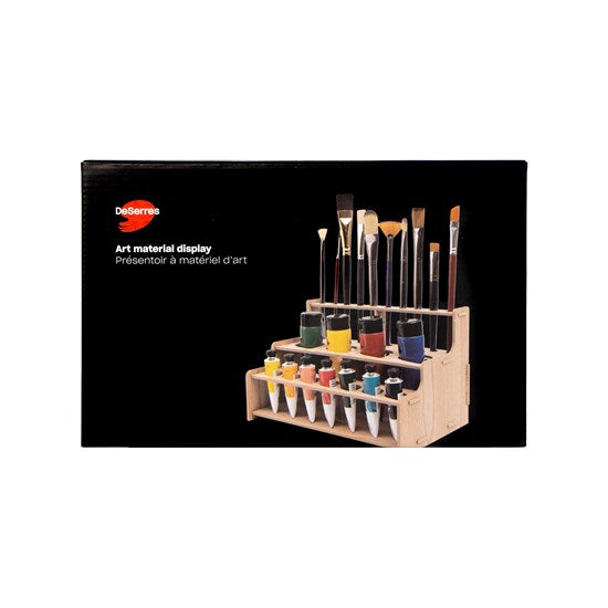 Support droit pour peinture et pinceaux