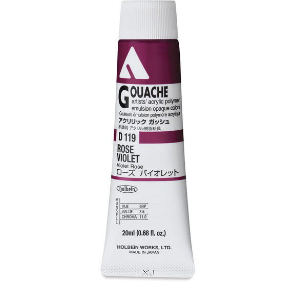 Gouache acryla violet rose série a - 20ml