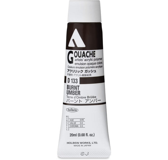 Gouache acryla terre d'ombre brûlée série a - 20ml