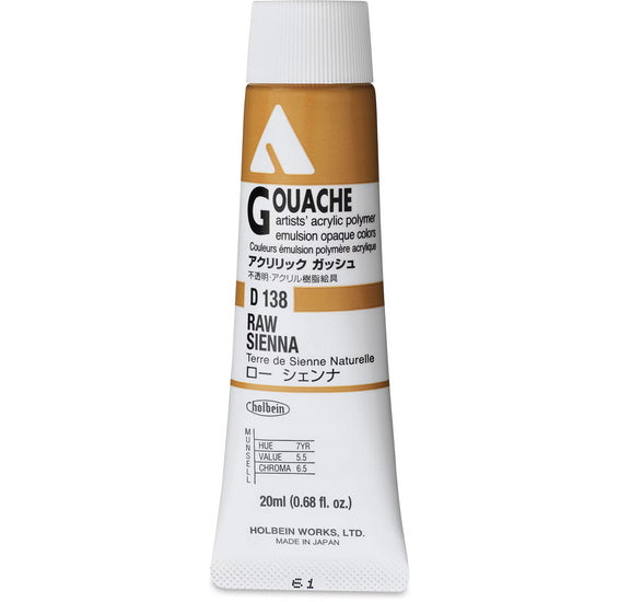 Acryla Gouache Raw Sienna Series A - 20ml