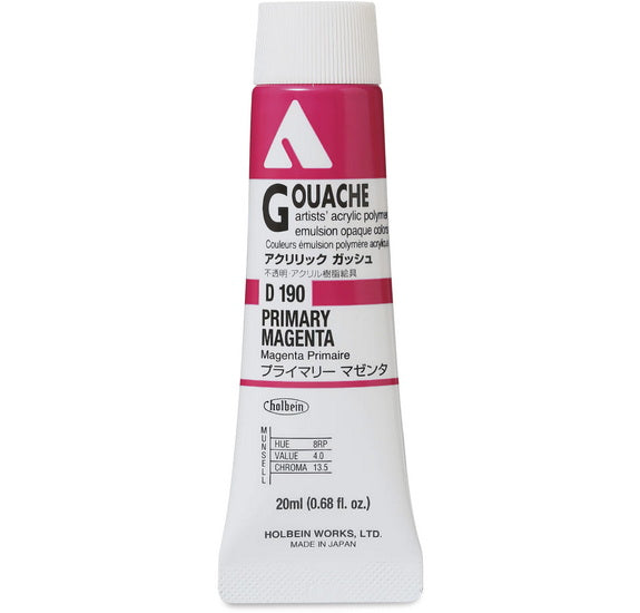 Acryla Gouache Primary Magenta Series A - 20ml