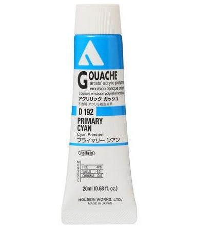 Acryla Gouache Primary Cyan Series A - 20ml