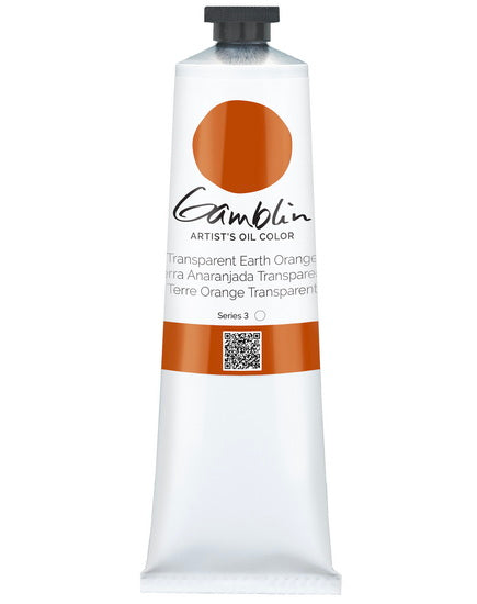 Oil Tube Transparent Earth Orange - 150ml Series  3