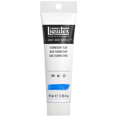 Acrylic hb - 2oz - fluorescent blue - s2