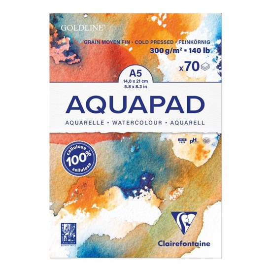 Glued Aquapad - Cold Press 8.3 X 11.7 Inches