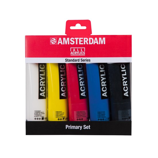 Amsterdam Acrylic Set  Primary - 5X120ML