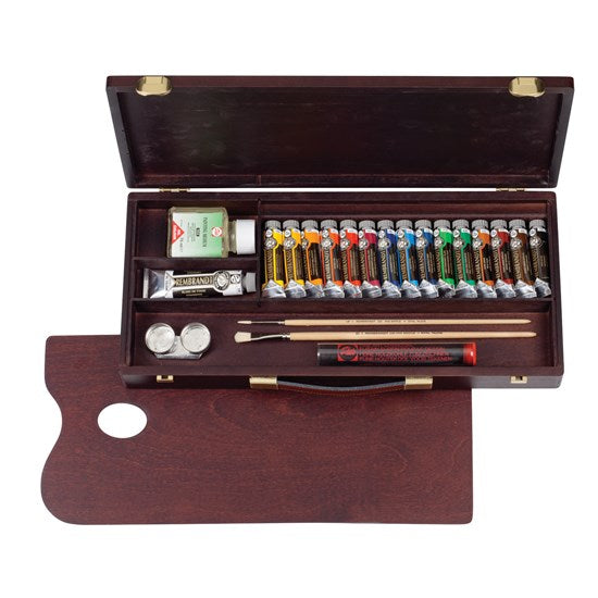 Ens. huile rembrandt coffret traditional