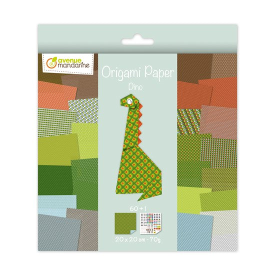 Papier origami - dino