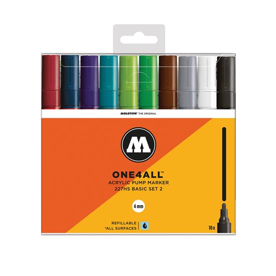 Set of 10 One4all Markers Basics No. 2
