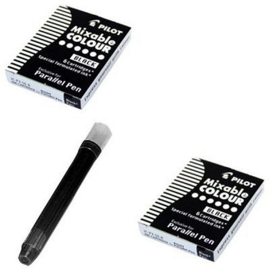Set of 6 Refill Cartridges Parallel Black